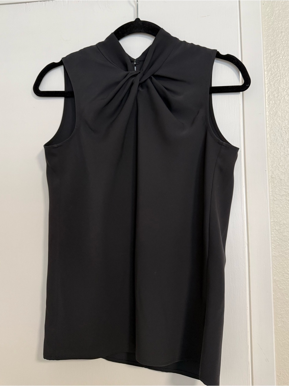 Club Monaco Sleeveless Black Twist-Neck Women’s Dress